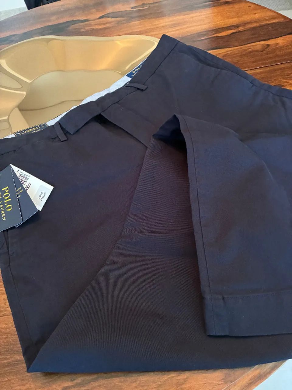 Calça Polo Ralph Lauren Chino Aviator Navy 34x32 (44, no Brasil