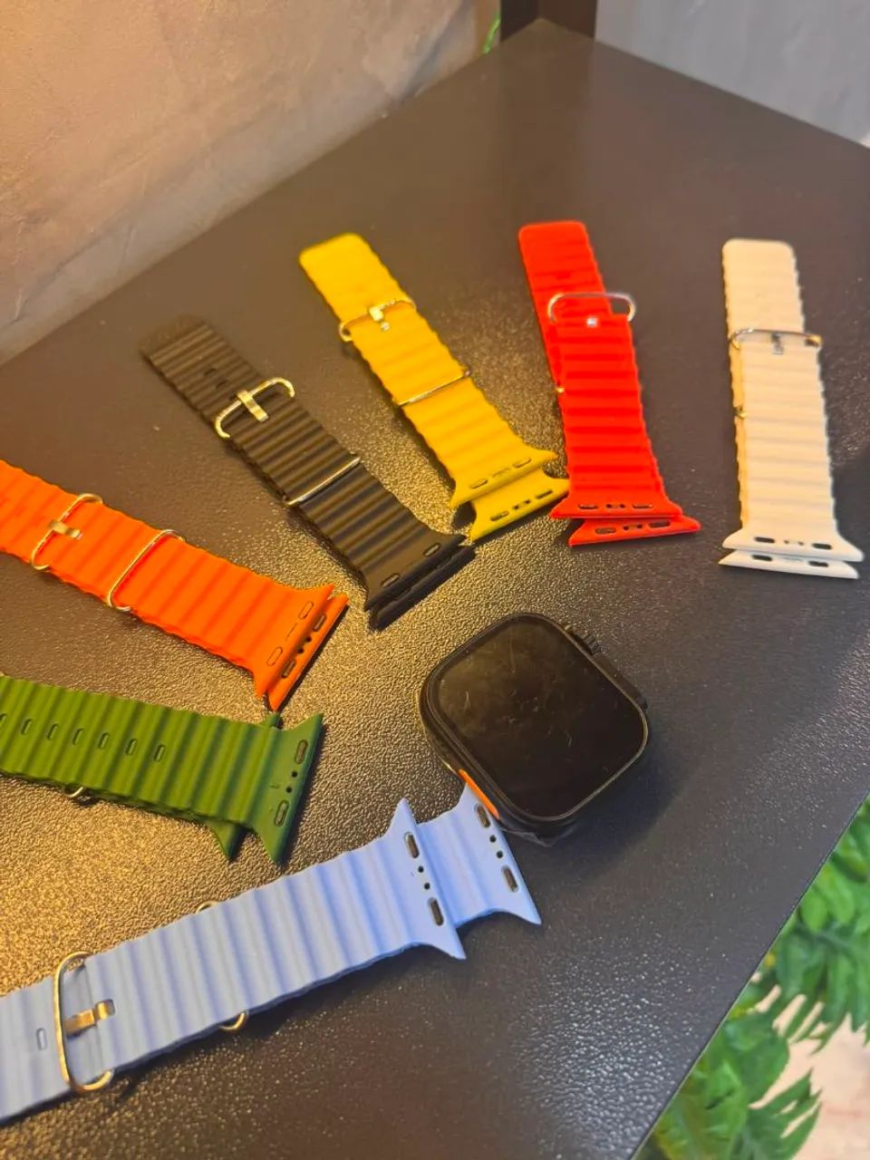 Smartwatch s20 44mm com 7 pulseiras capa e película  - Foto 2