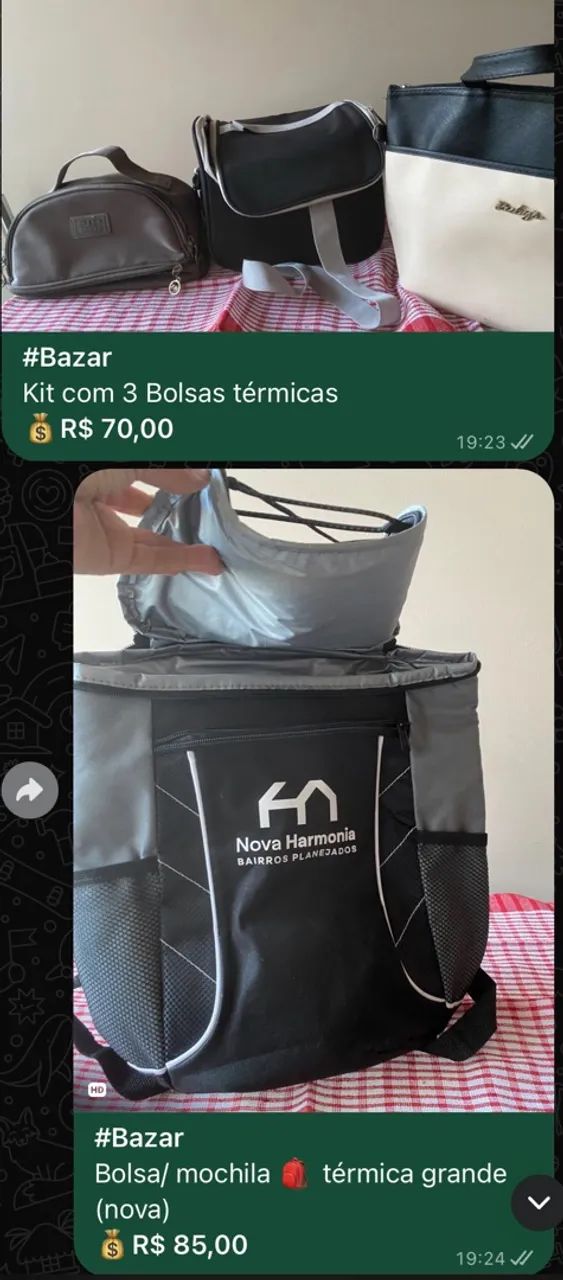 Desapego: vendo bolsas para diversos ocasiões