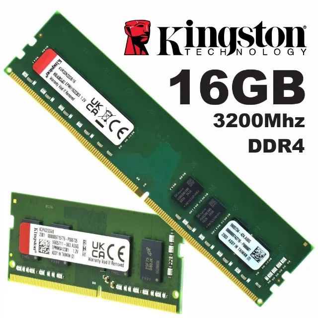Memória Ram p/ PC Desktop e Notebook de 2 a 16GB DDR3 e DDR4, Usadas e Novas, Garantia 