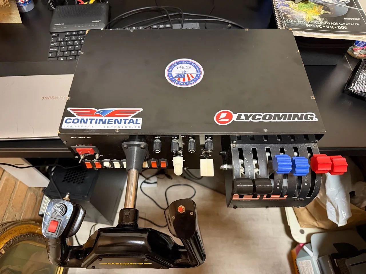 MACBARE MANCHE E MANETES DE POTÊNCIA BI MOTOR
