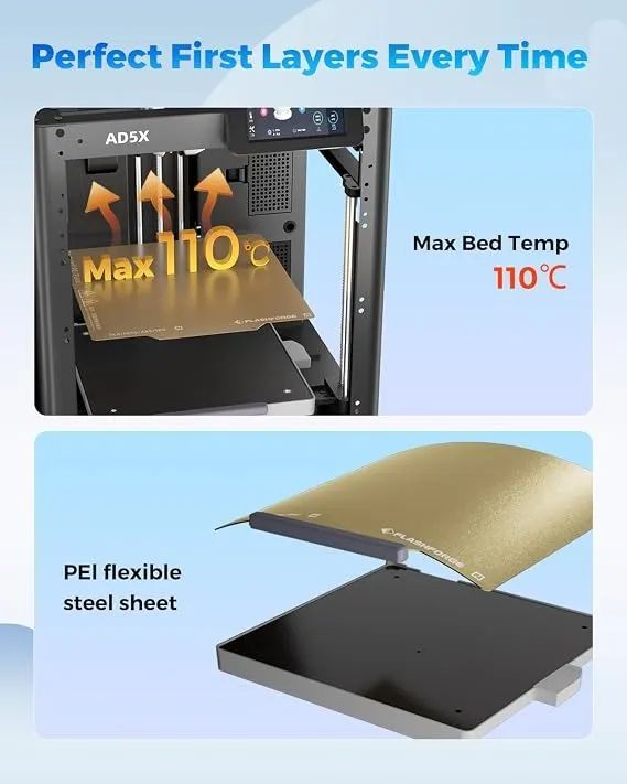 Impressora 3D Multicolorida Flashforge AD5X  - Foto 4