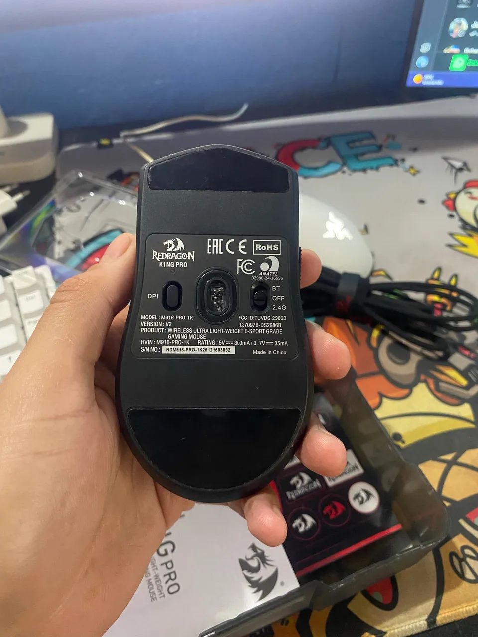 MOUSE REDRAGON KING PRO 1k - Foto 3
