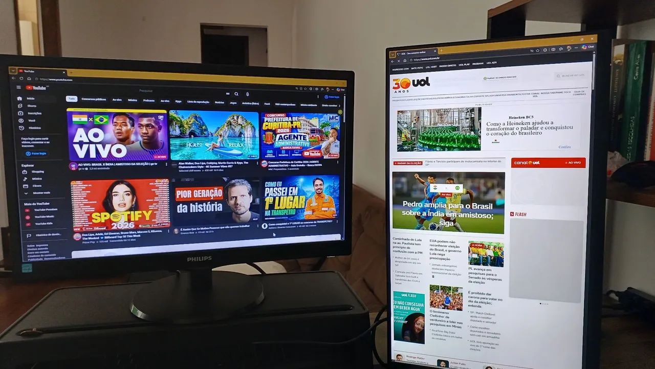 1 ou 2 Monitores de 22 polegadas, já com cabo HDMI, 60Hz e resolução 1920x1080 - Foto 2