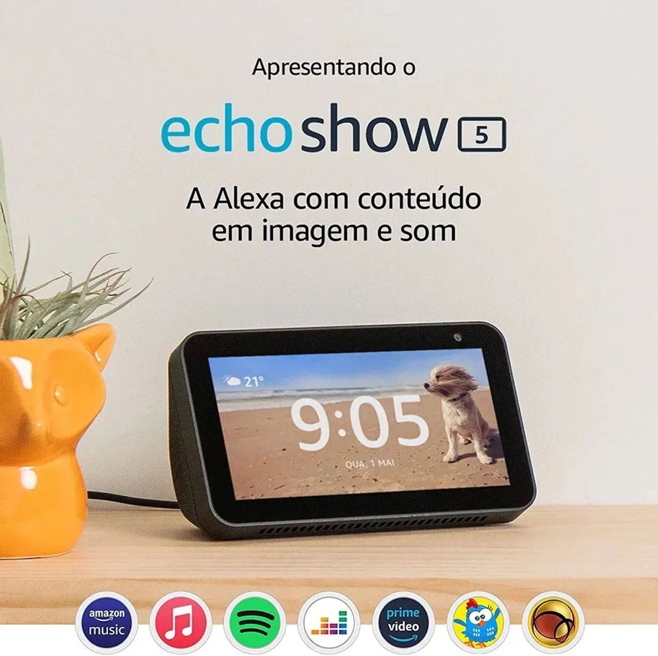 Amazon Alexa Echo Show 5 2nd Geração Com Assistente Virtual - Foto 2