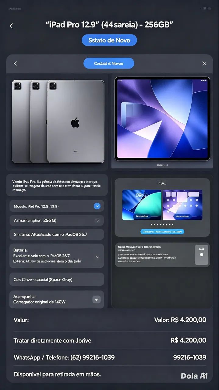 iPad Pro 12,9 polegadas (4a geração) - Foto 3