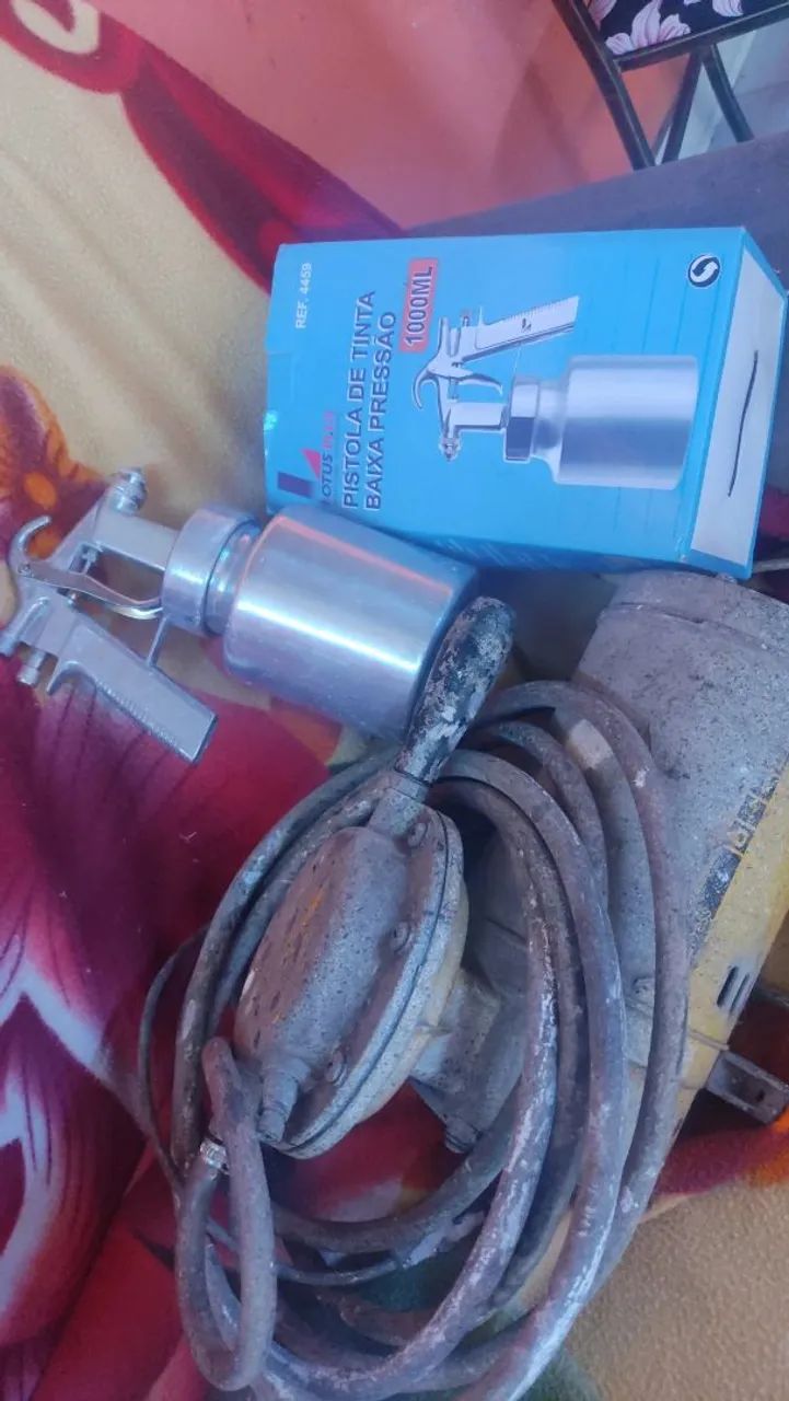 Compressor e pistola de tinta lótus  - Foto 2