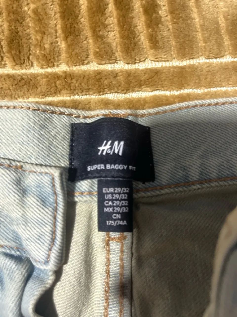 Calça Superbaggy H&M Bege - Foto 3