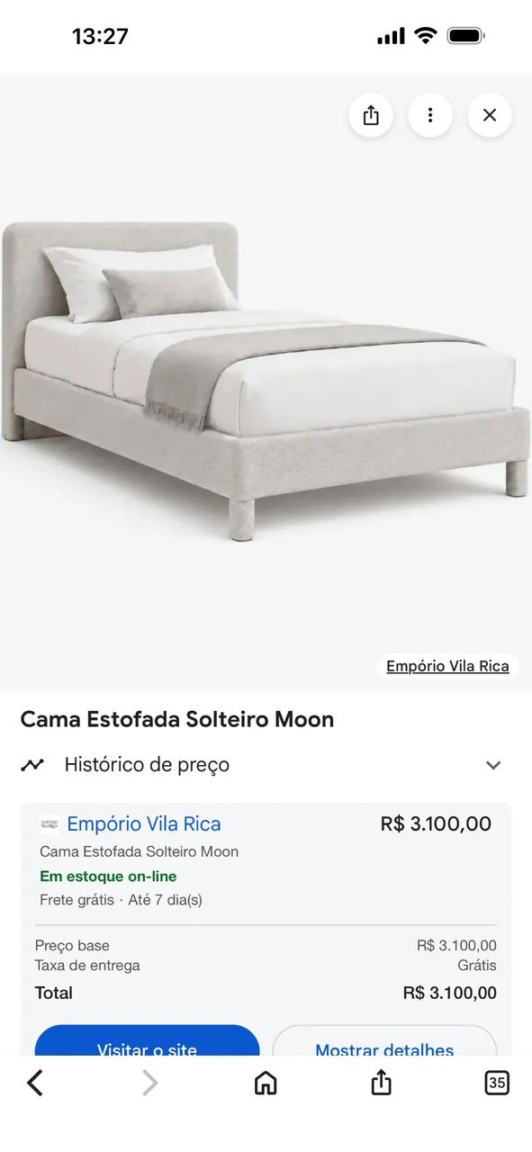 Cama de solteiro 