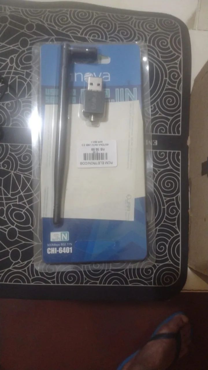 Kit composto de Teclado Mouse e Antena Wi Fi - Foto 3