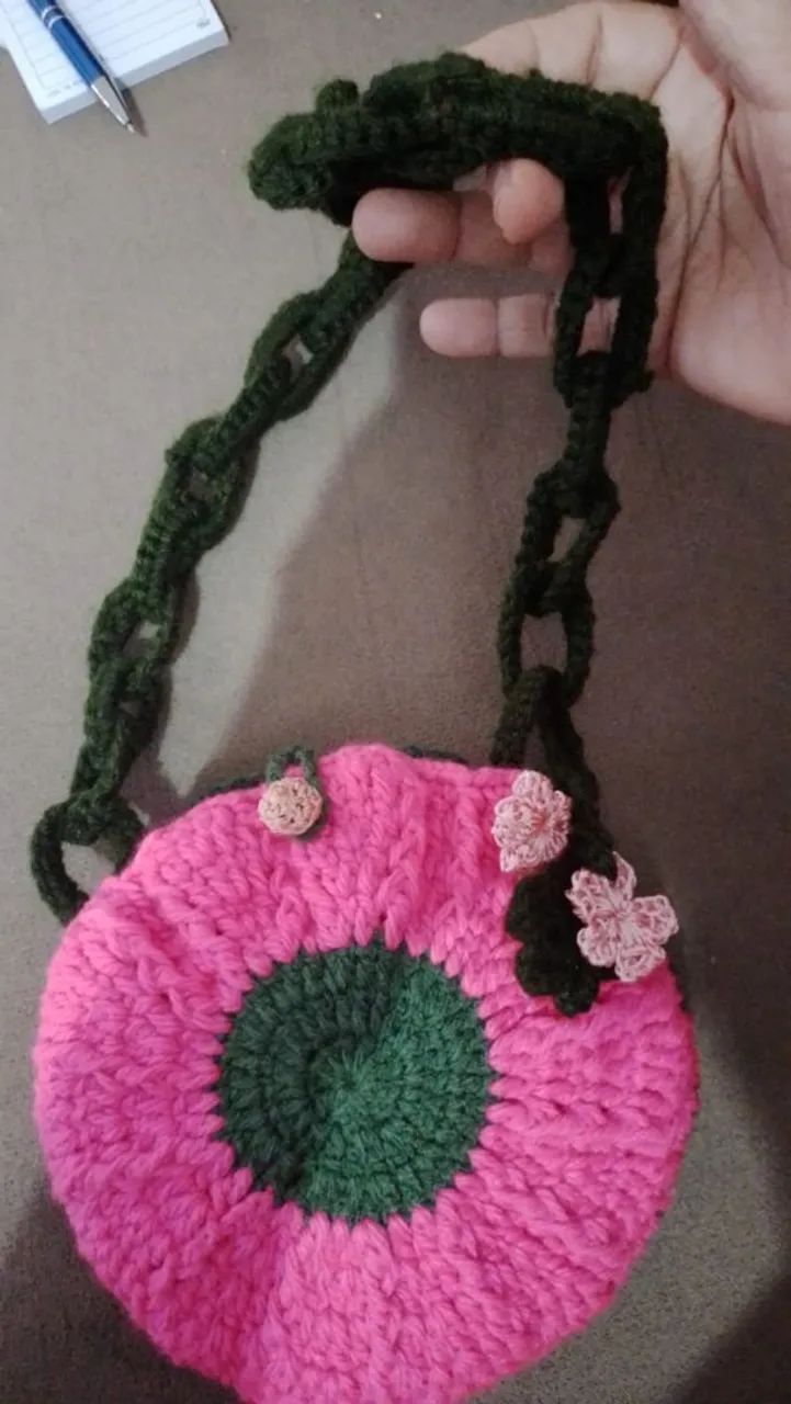 Bolsa infantil crochê  - Foto 3