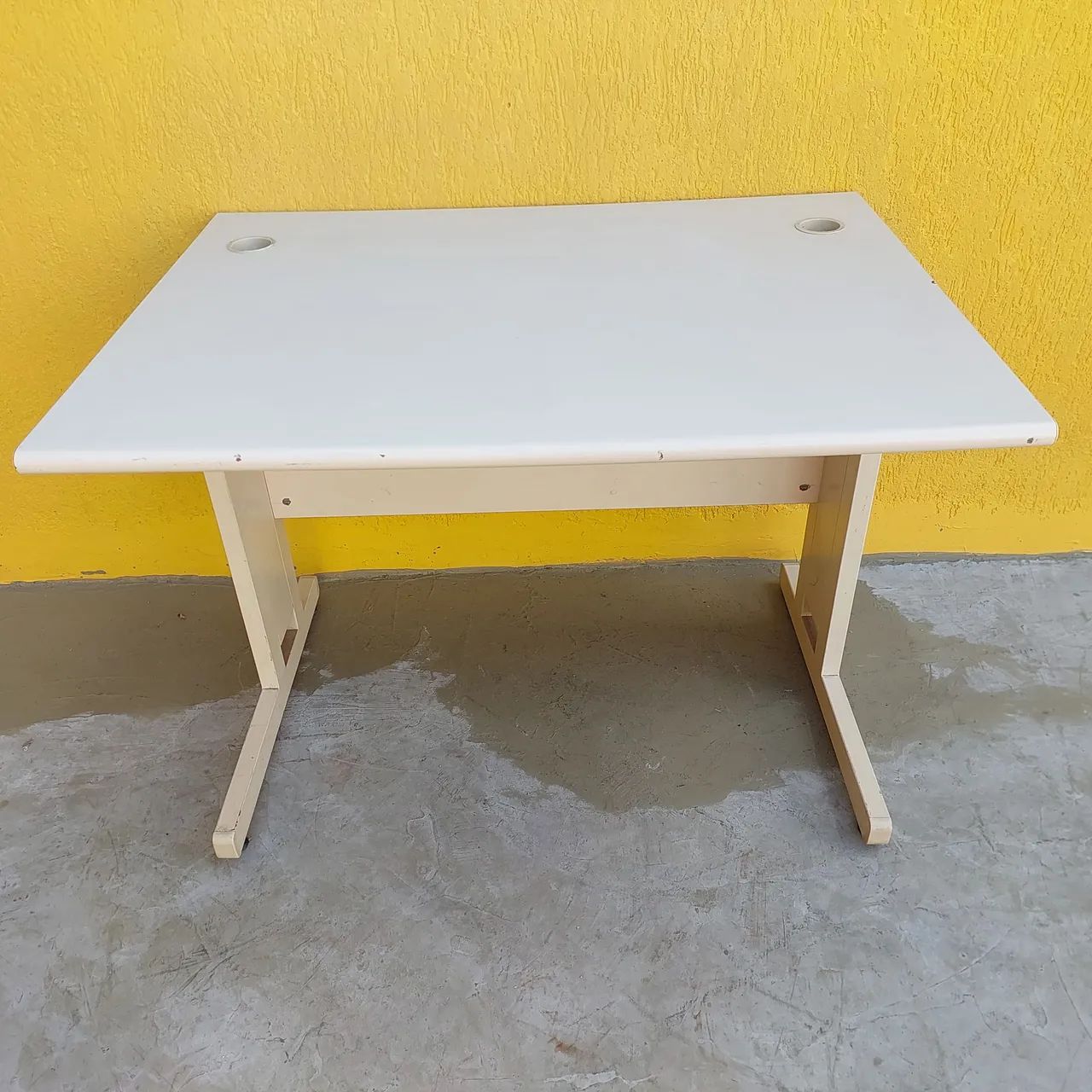 Mesa escritório bege 1.00x75cm - Foto 5