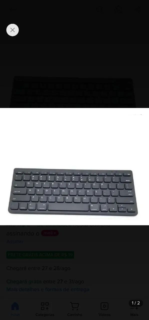 Mini teclado wireless Keyboard BK-3001 Preto - Foto 3