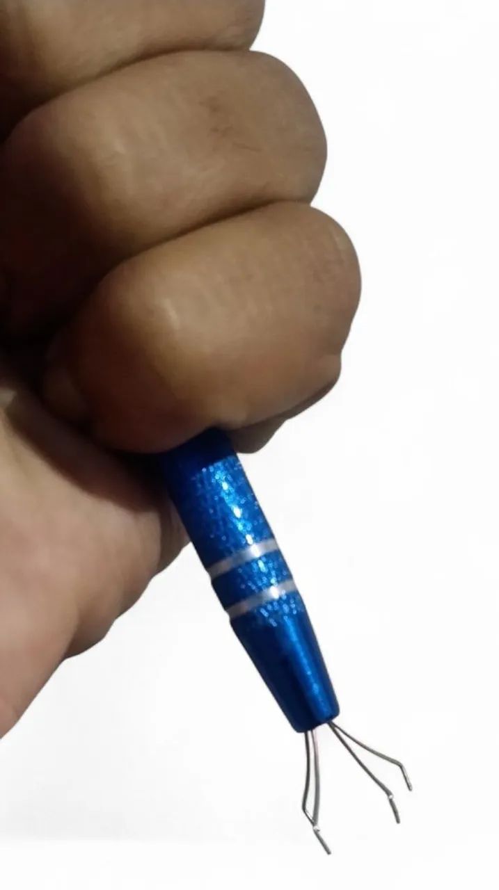 Pinça Auxiliar para Piercing Pega Bolinha - Precisão Profissional - Foto 2