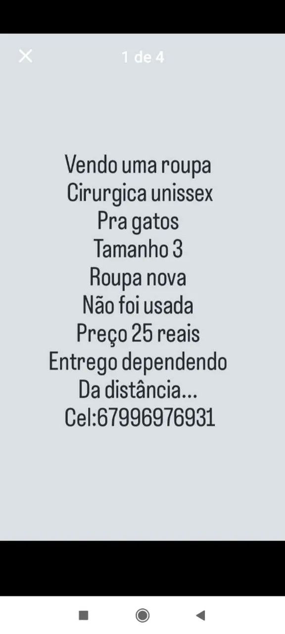 Roupa cirúrgica gato unissex