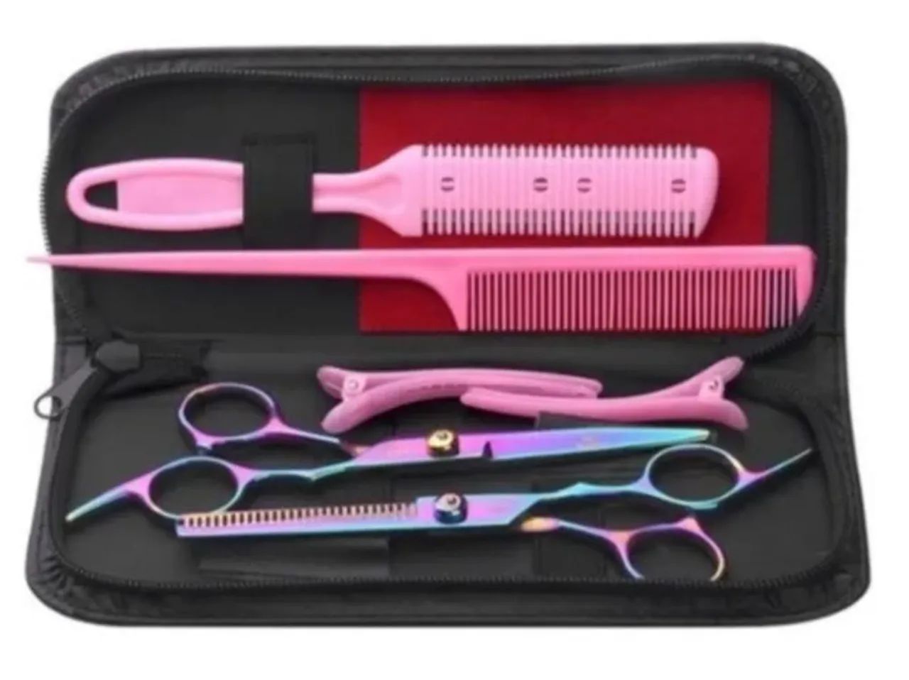 Kit de Tesouras Profissional para Cabelo Luatek  - Foto 4