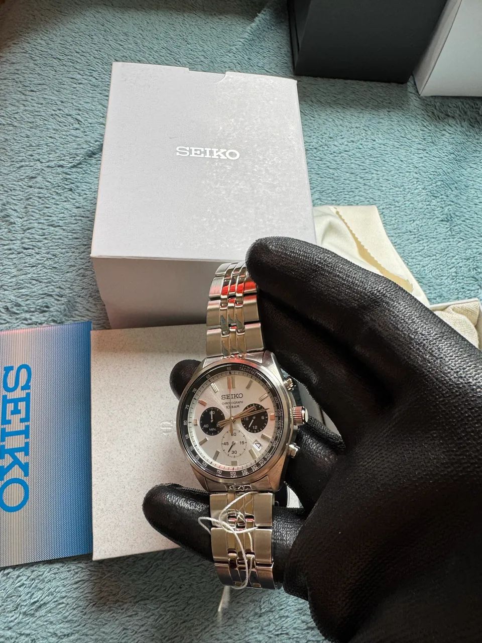 Relógio Seiko Crono Panda Novo. - Foto 2