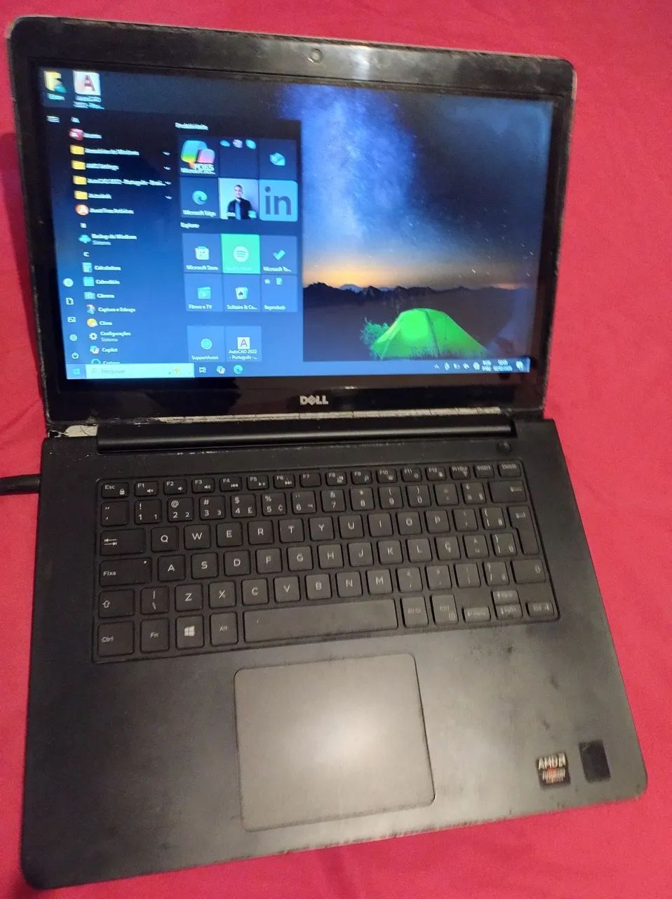 Notebook dell core i7 12 ram placa vídeo AMD