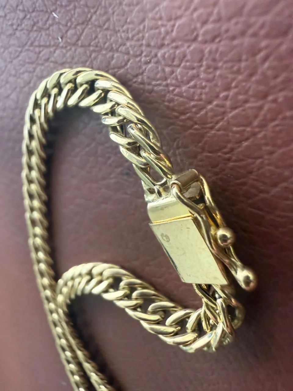 Corrente Groumet de ouro 18k procedência garantia eterna