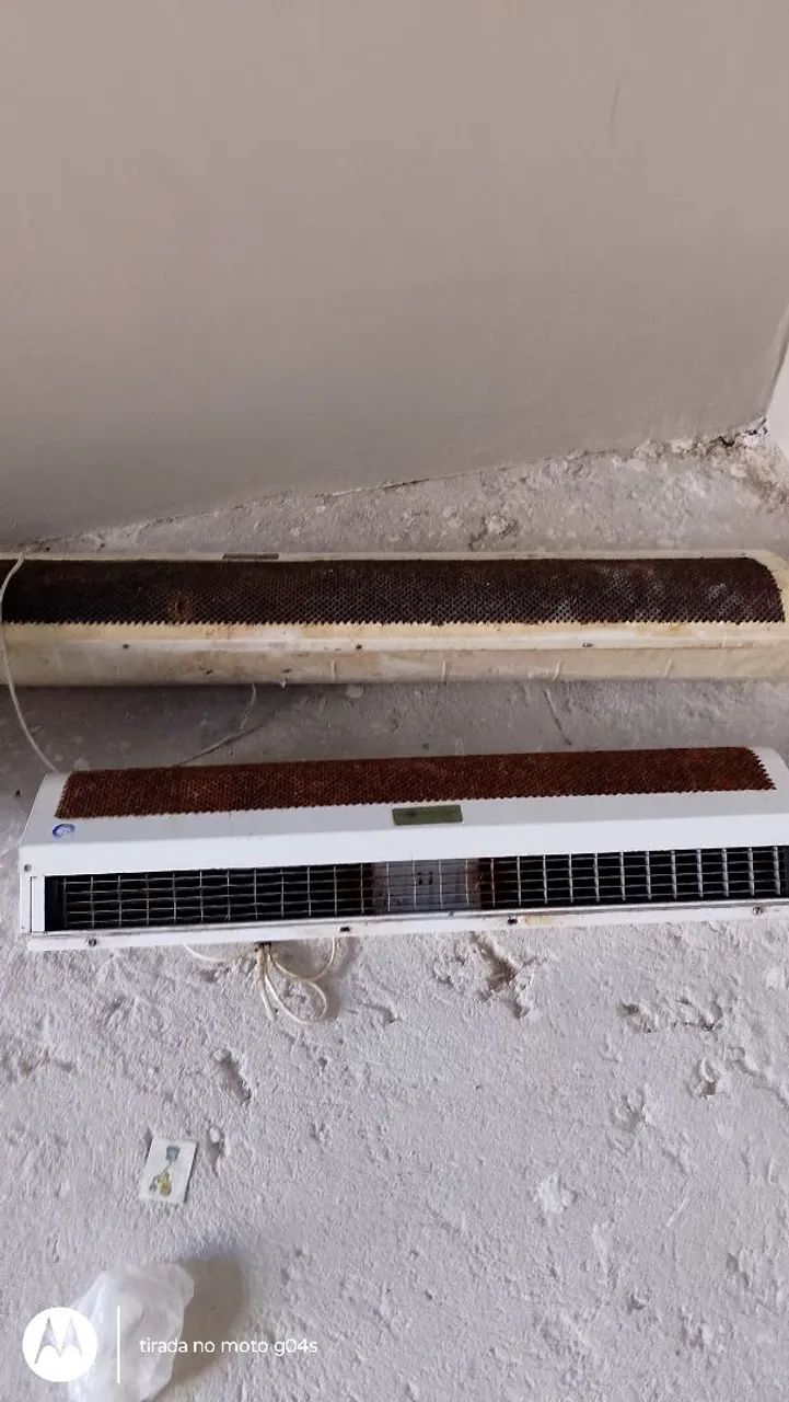 2 cortinas de ar pegando perfeitamente 