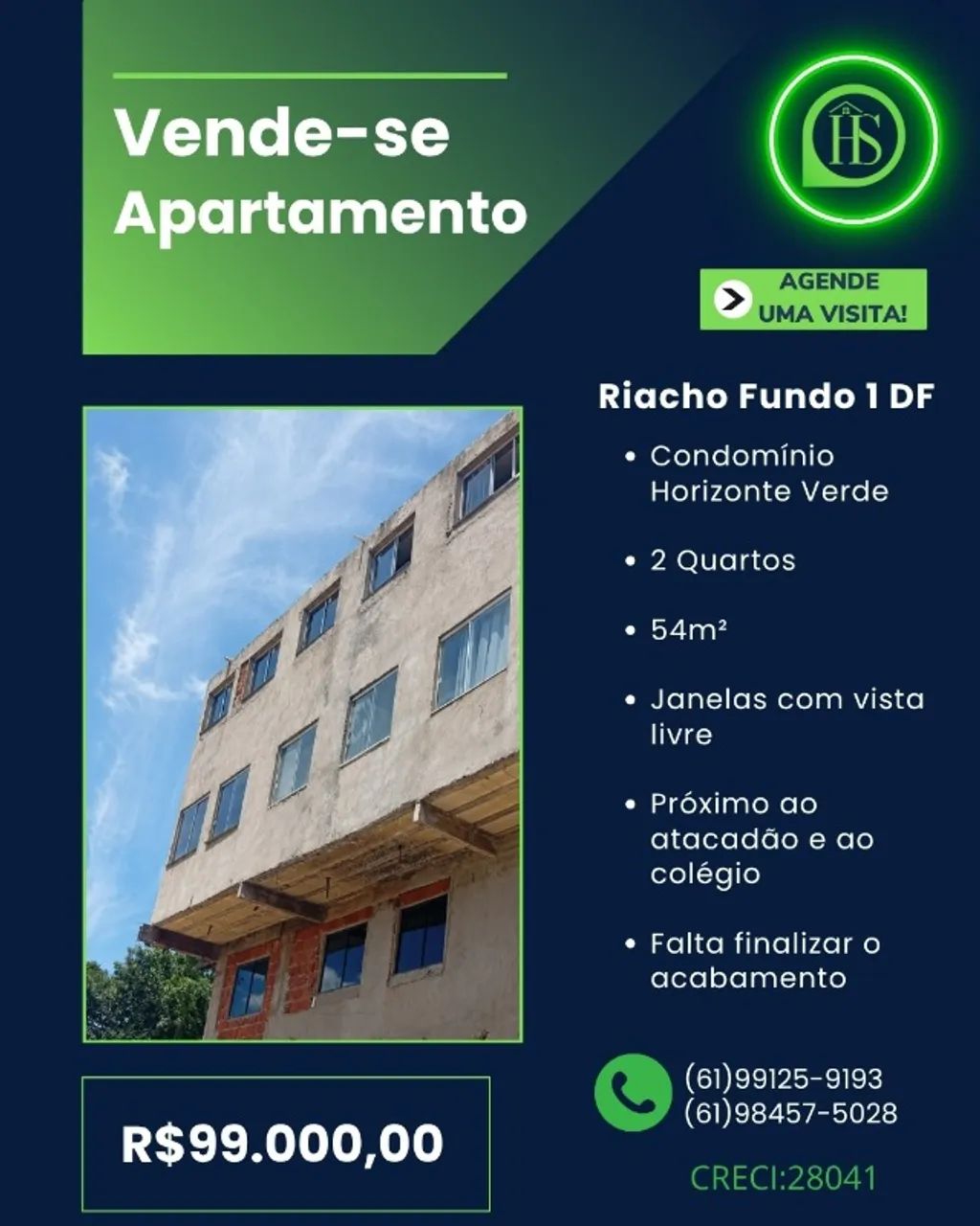Vende-se Apartamento Riacho Fundo 1 DF