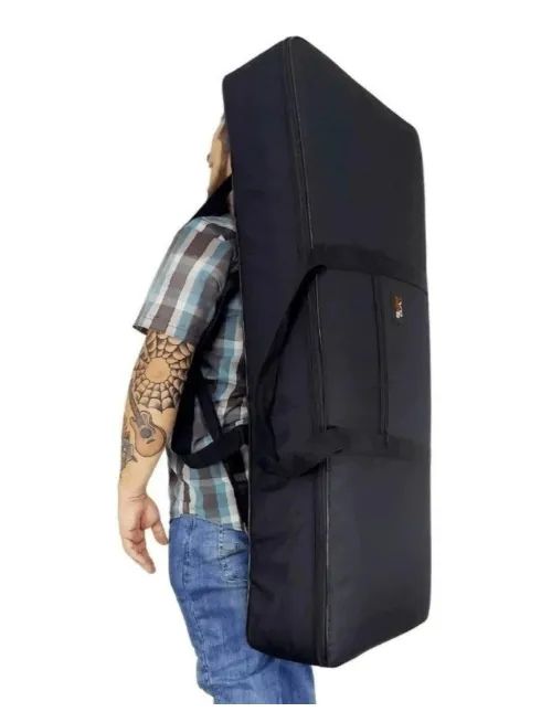 Capa Bag Case Teclado 5/8 PSR Acolchoada Impermeável - Bonga - Foto 5