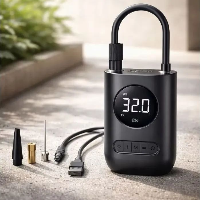 Mini compressor bomba de encher pneus