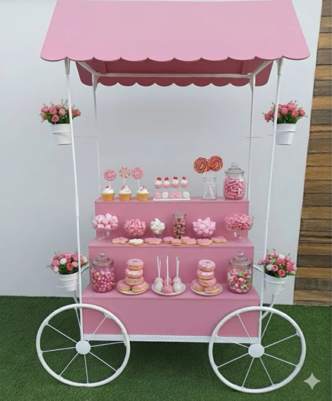 Lindo carrinho de doces gourmet  - Foto 3