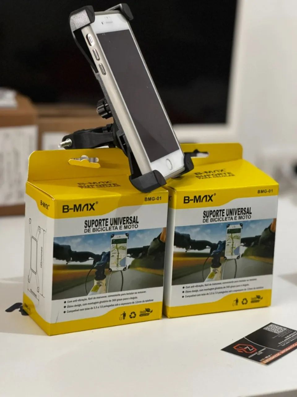 Suporte para celular de Guidão para moto e Bike - Foto 4