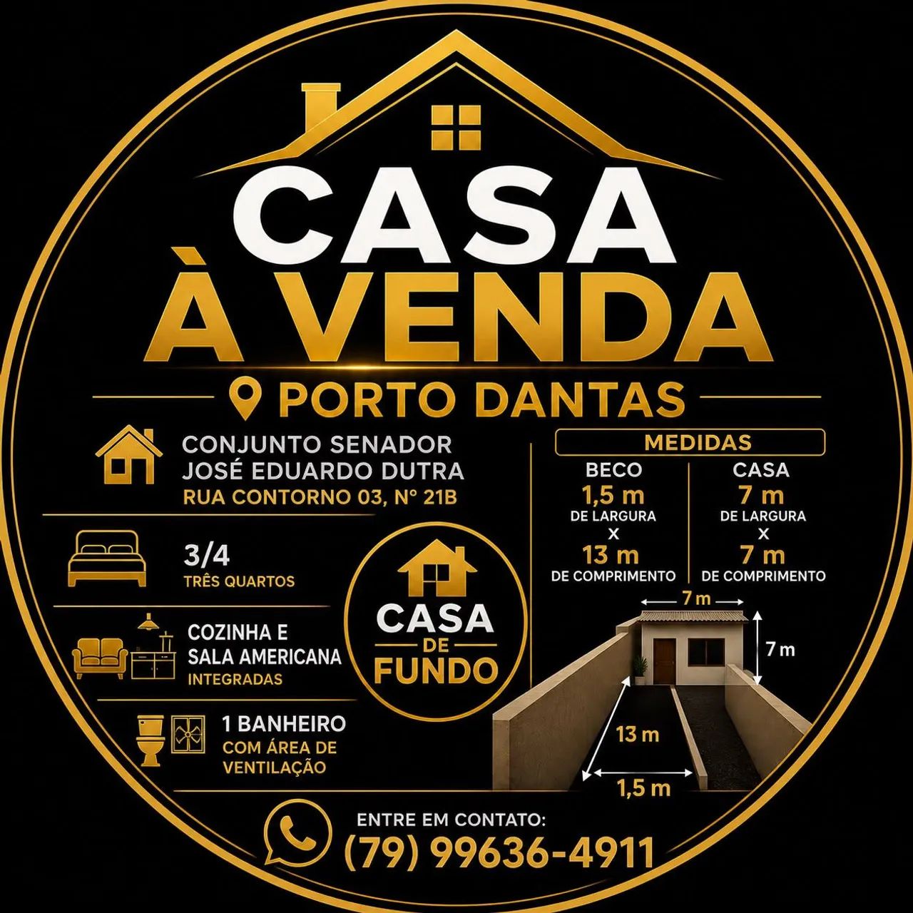 Vendo casa no Porto Dantas 