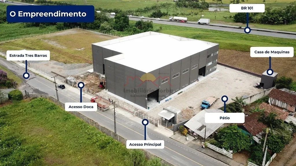 Galpão 2.296,46m² Tres Barras Garuva - Foto 3