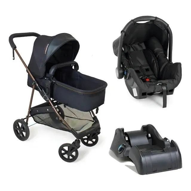 Carrinho Moisés com bebê conforto e base isofix - Foto 2