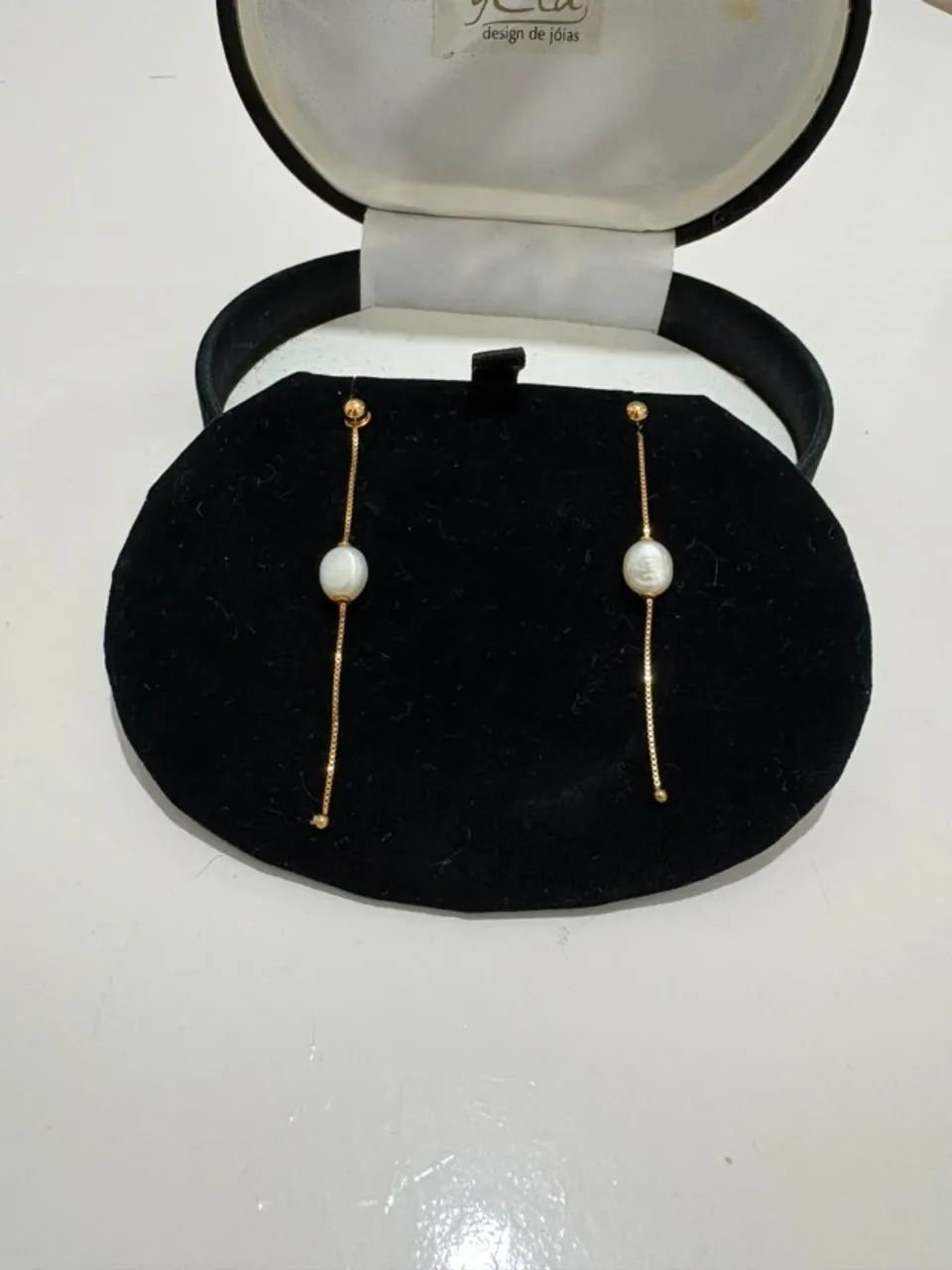 Conjunto ouro 18 com pérolas Biwa - Foto 4