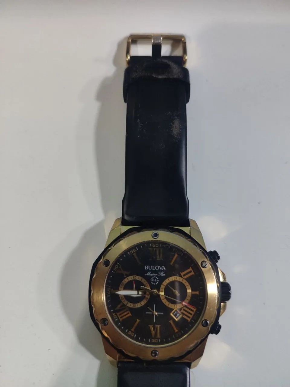 Relógio bulova marine Star dourado  - Foto 5