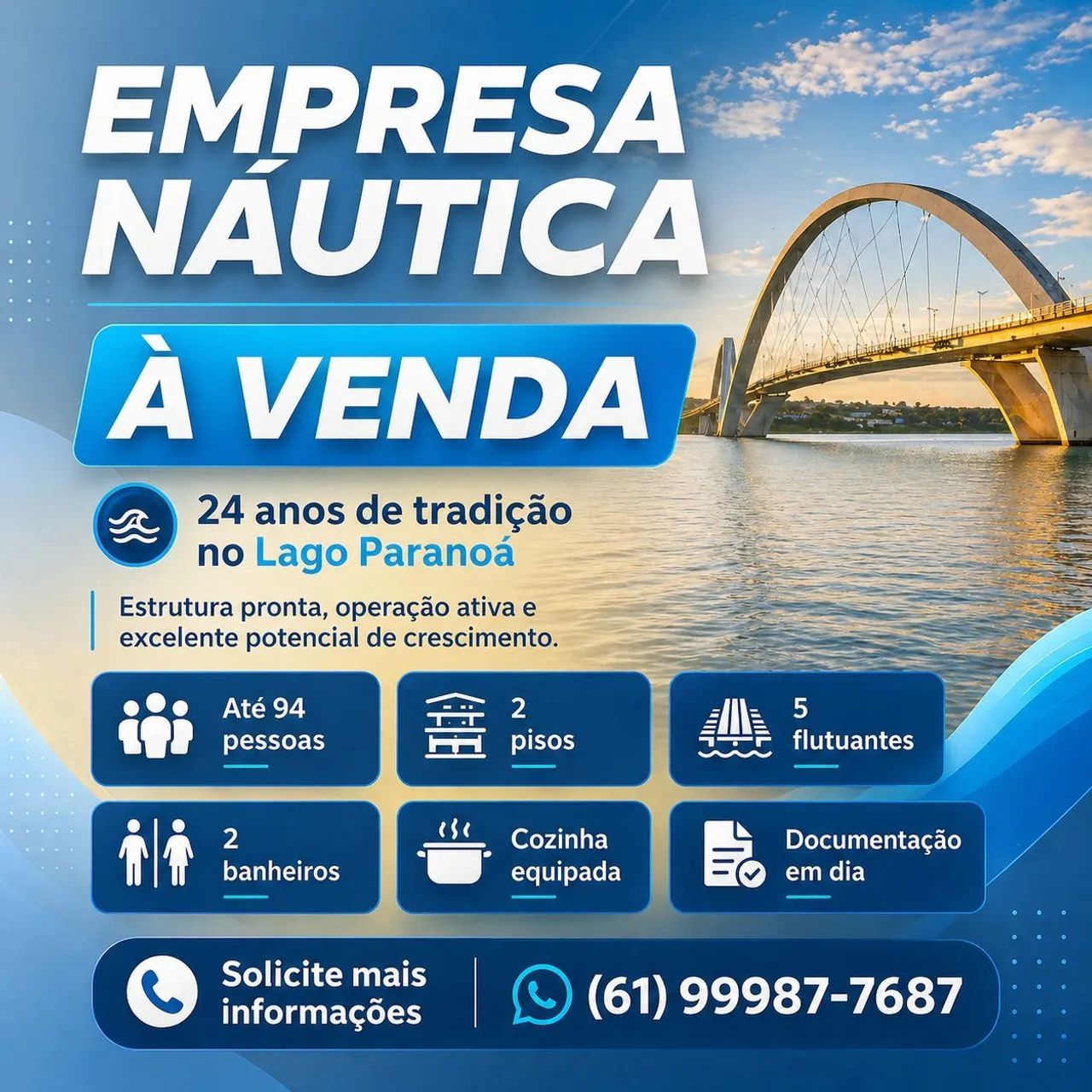Empresa Náutica À Venda em Brasília.