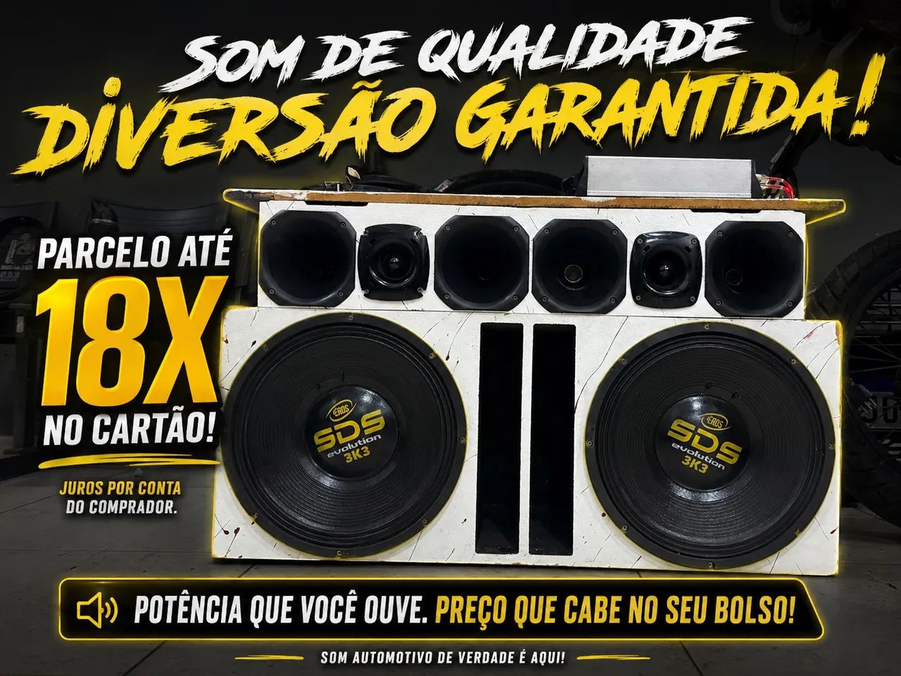 Som automotivo SDS 3k3 evolution 