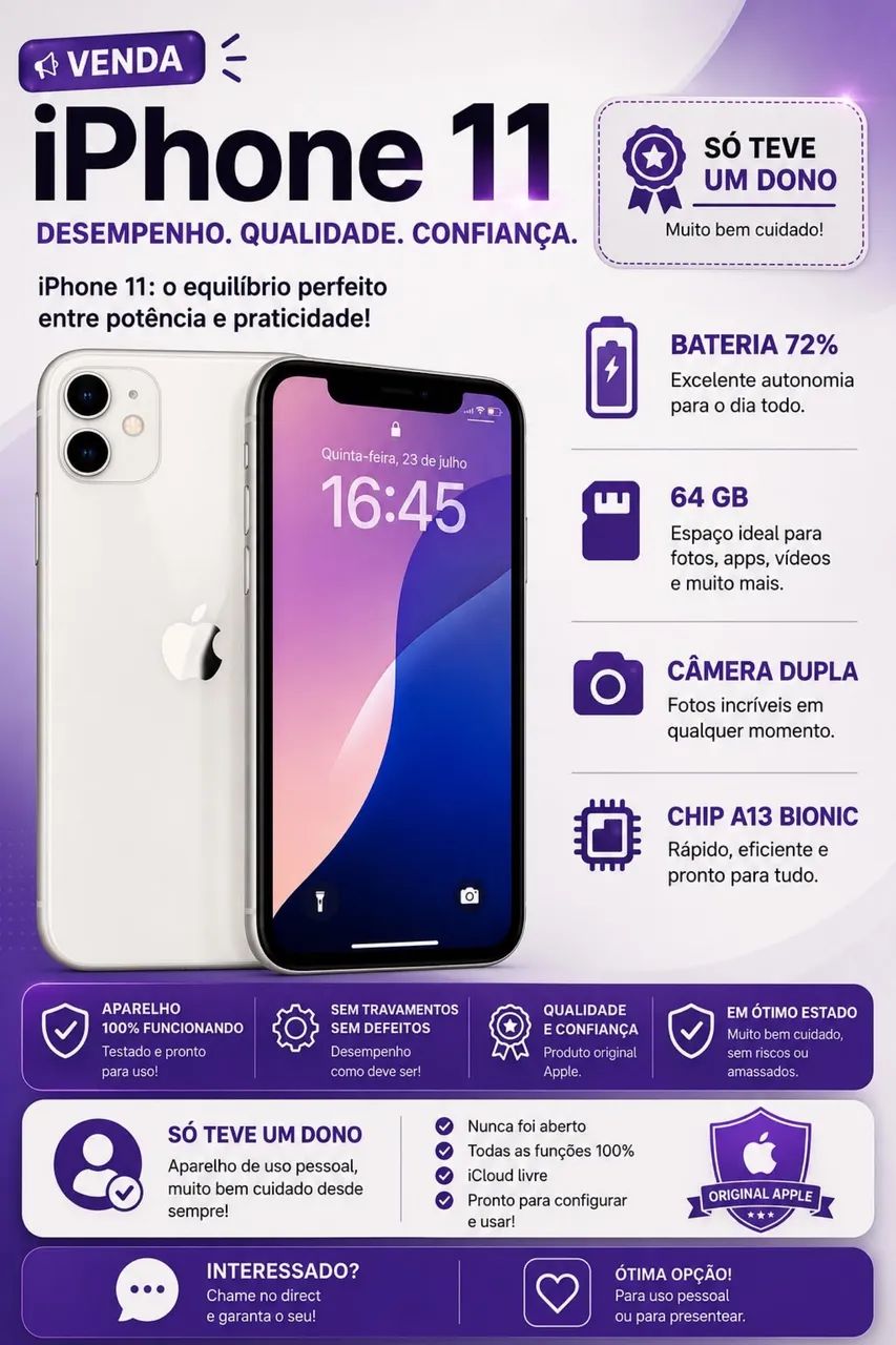 Vendo iPhone 11 , 64g