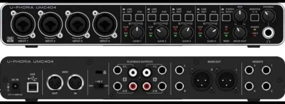 Interface Behringer UMC 404HD aceito cartão de credito