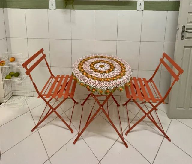 MESA + CADEIRAS - INTERNA OU EXTERNA (BRINDE TOALHA) - Foto 4