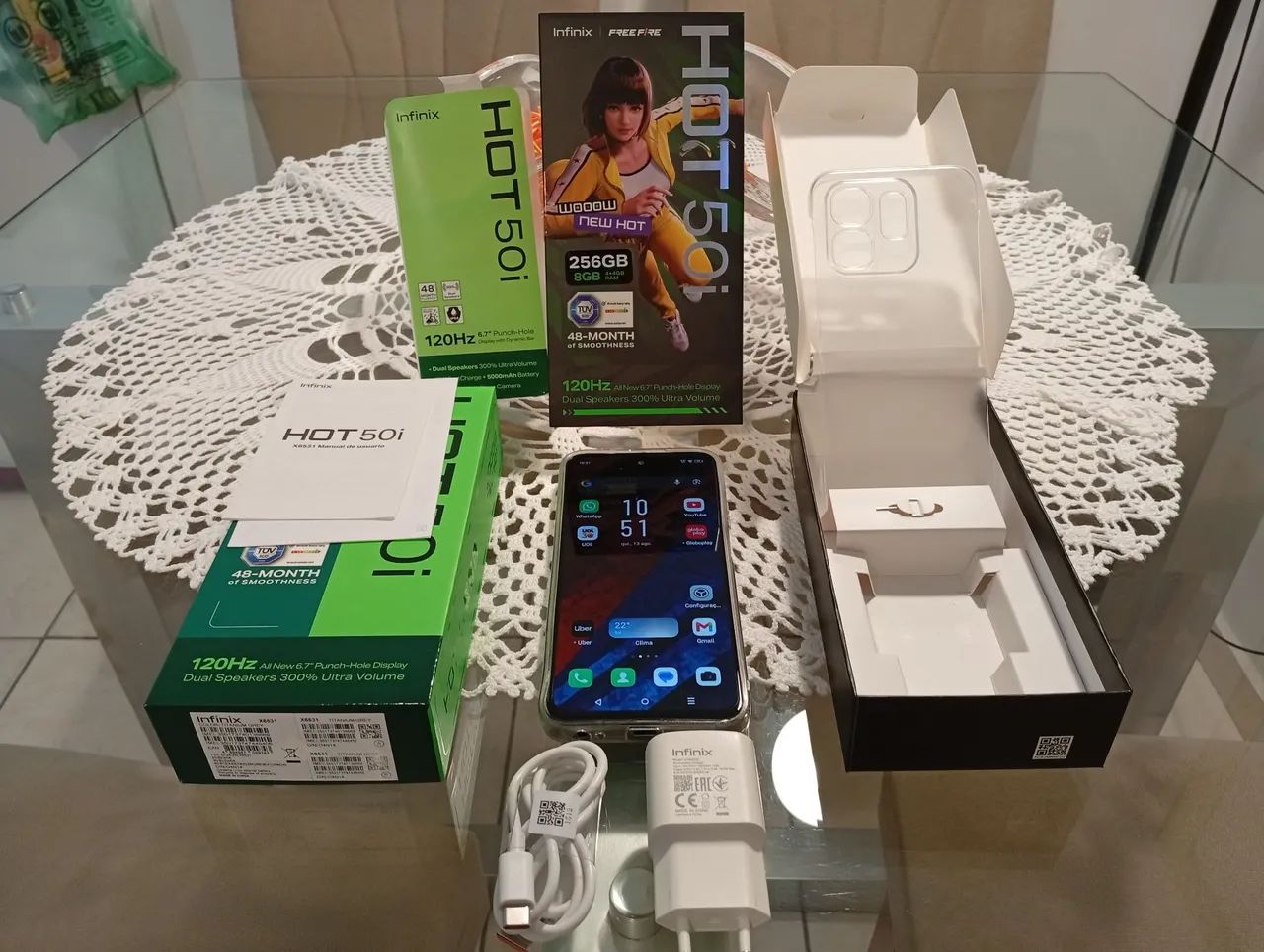 Infinix Hot 50i de 256GB ! Completo ! Perfeito !!! - Foto 3