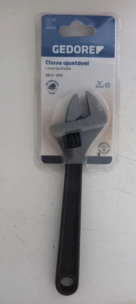 Chave inglesa ajustável 191G - 200 de 8 polegadas