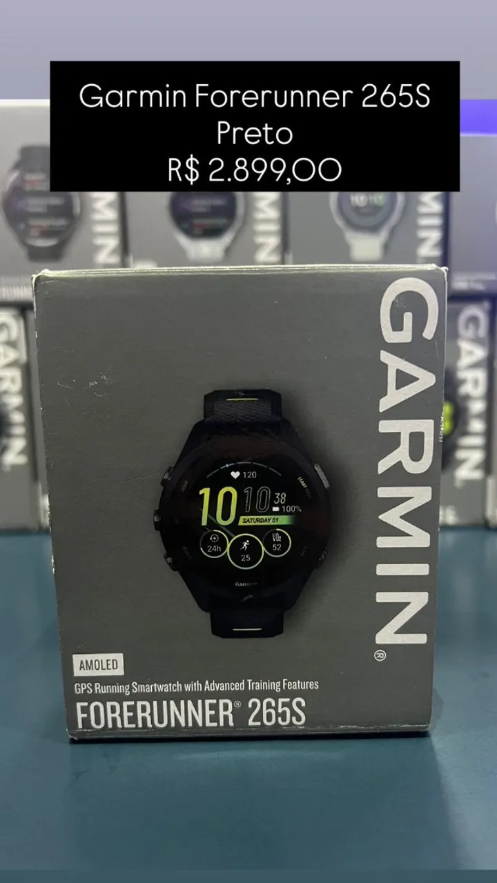 Garmin Forerunner 265 | Preto | R$ 2.799,00 - Loja Fisica