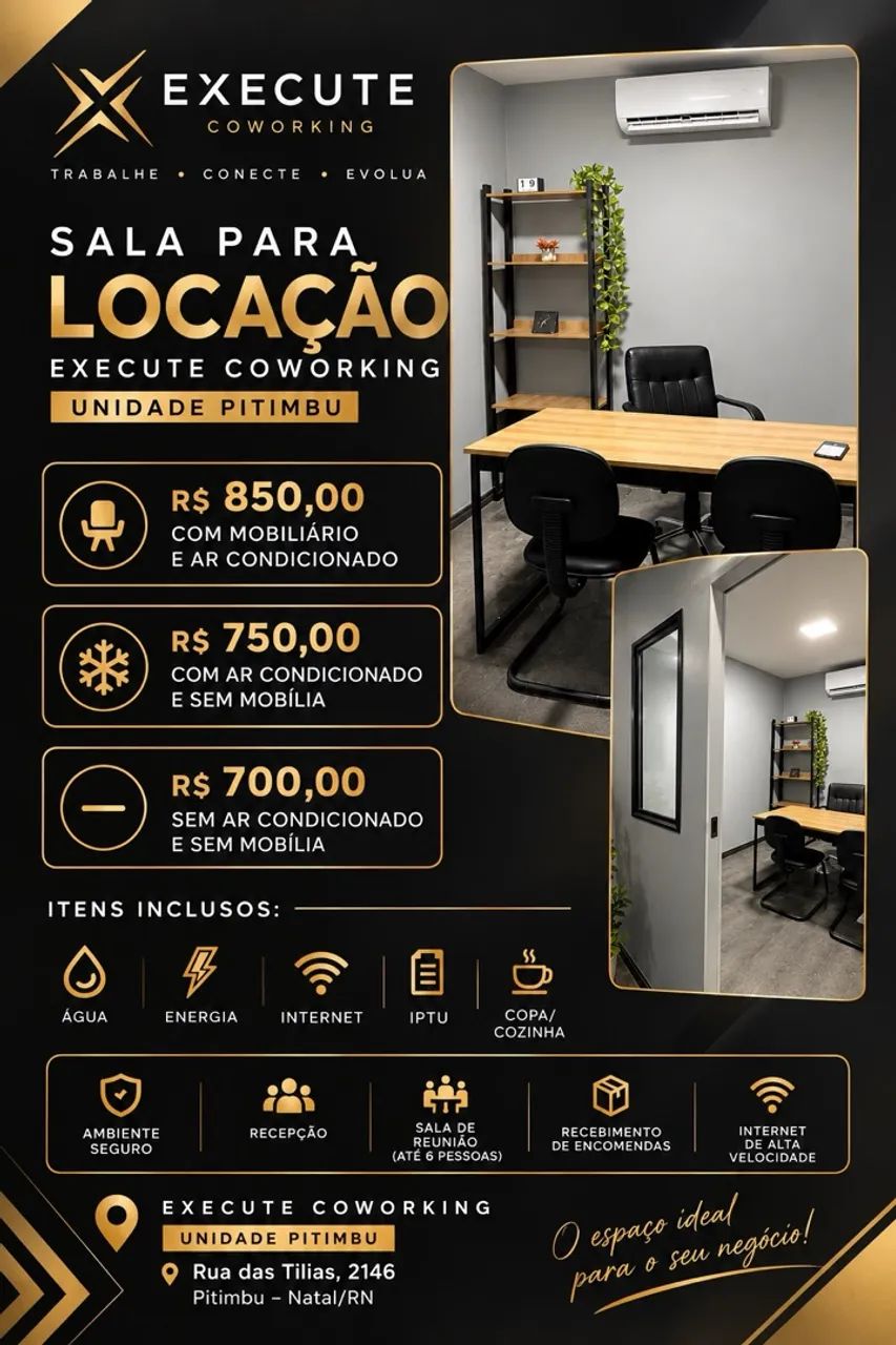 Salas para locação em candelaria 