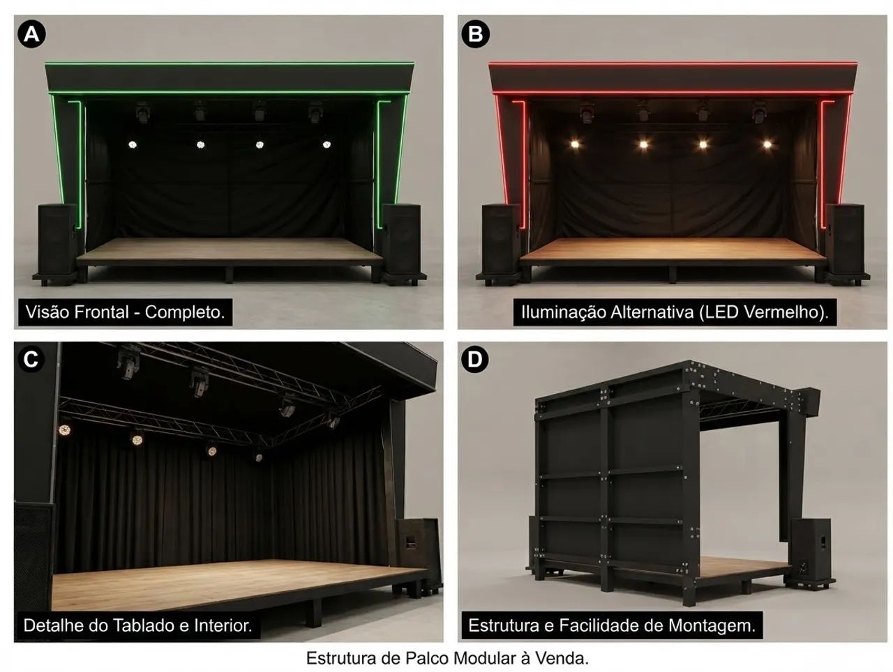 Palco completo para eventos e show