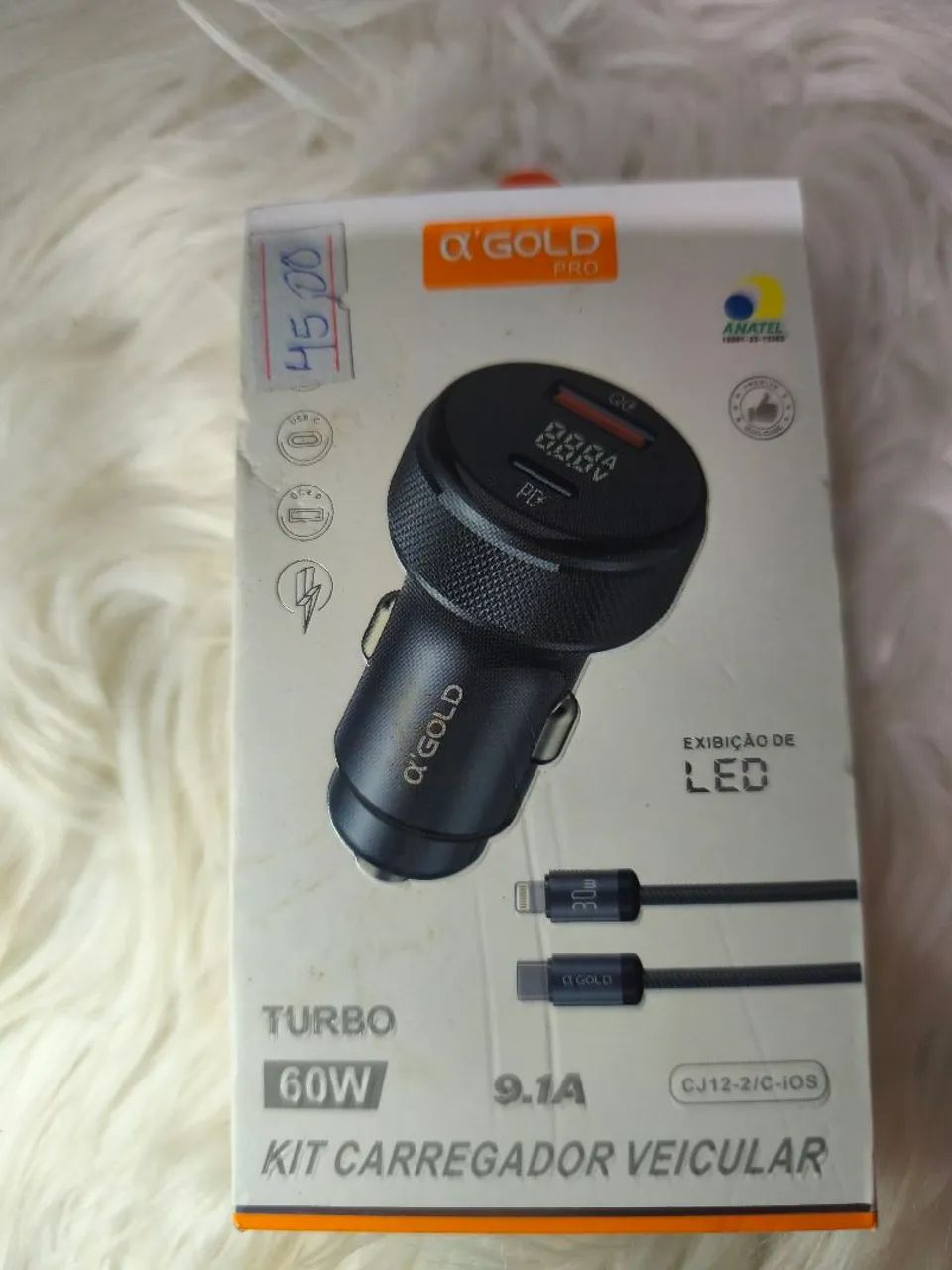 Kit Carregador Veicular Turbo 60W 9.1A - Foto 2
