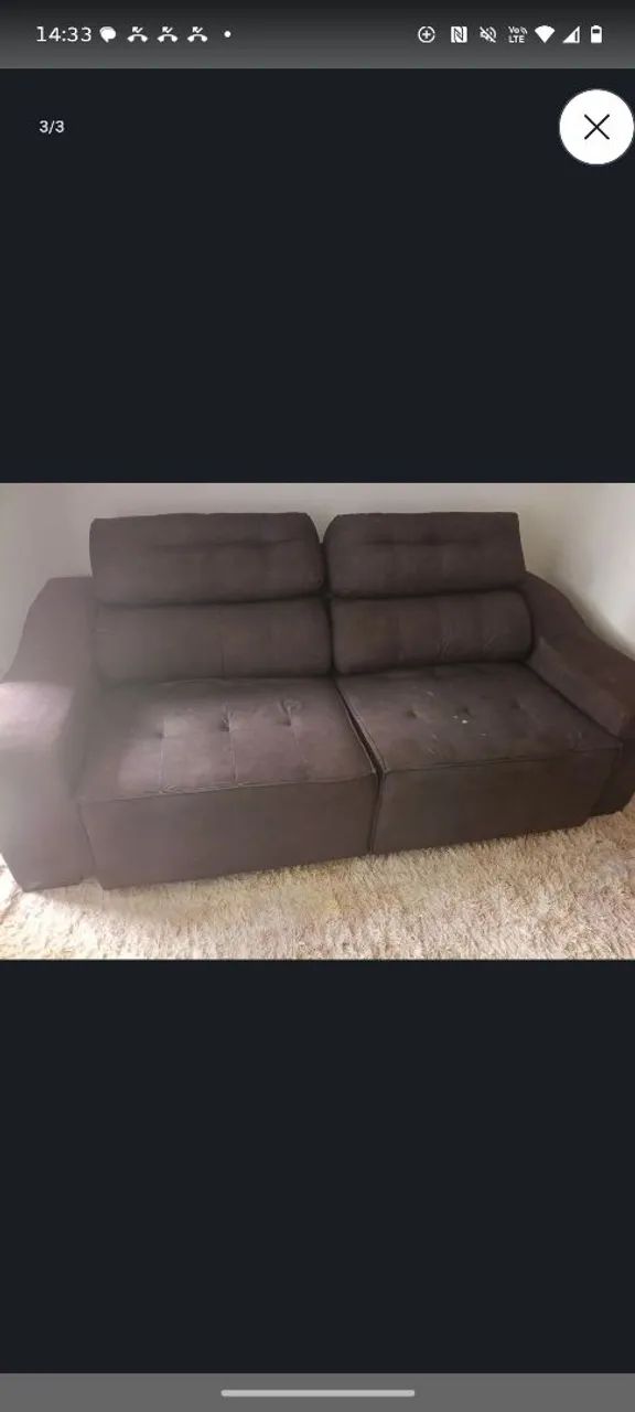 Vendo sofá 2 lugares retrátil  - Foto 2