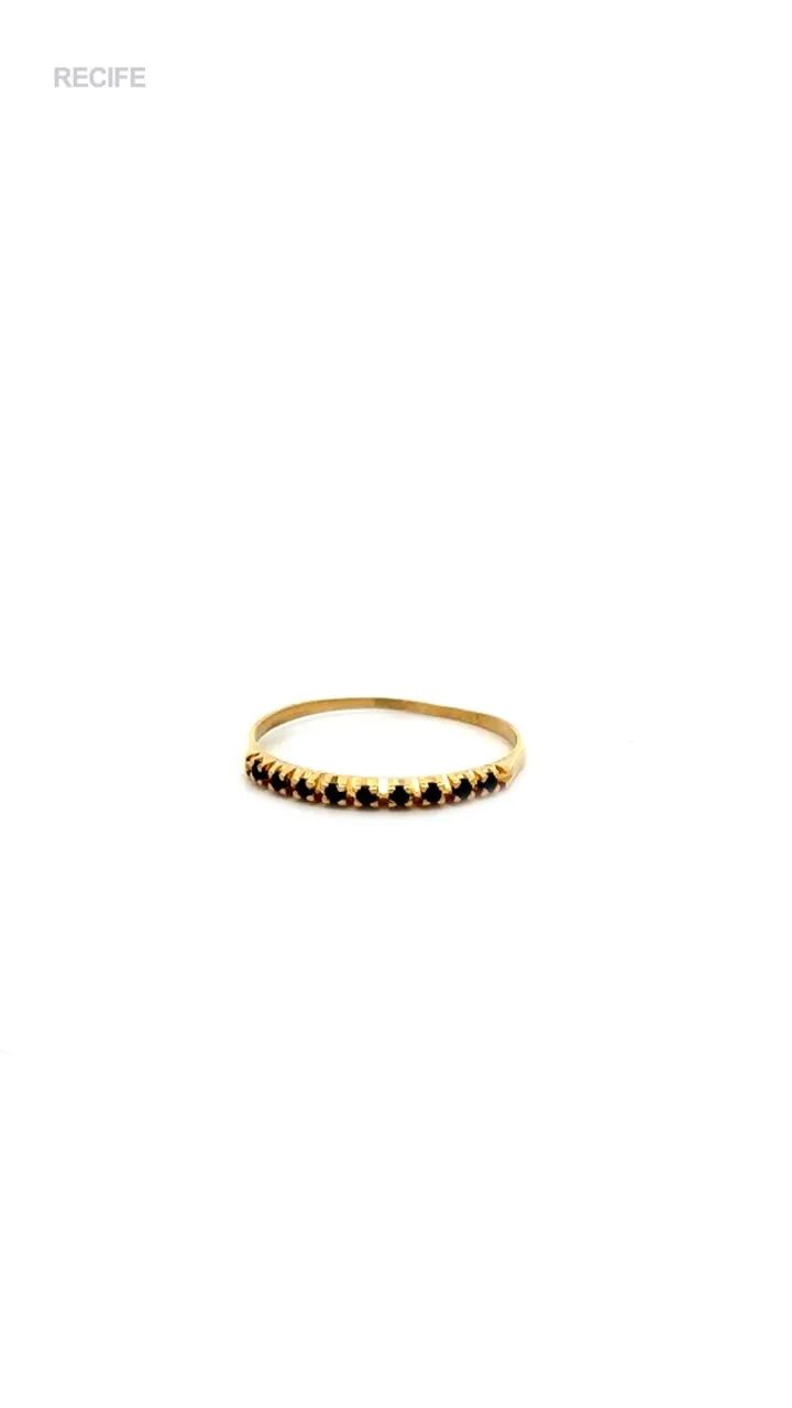 ANEL OURO 18K - MEIA ALIANÇA  - Foto 2