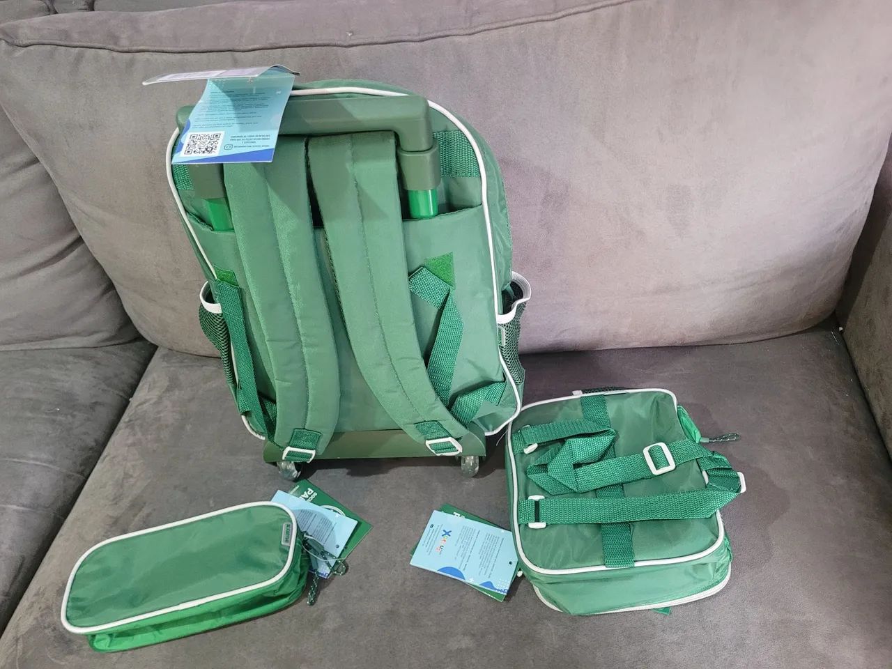 Mala escolar do Palmeiras kit 3 peças  - Foto 4