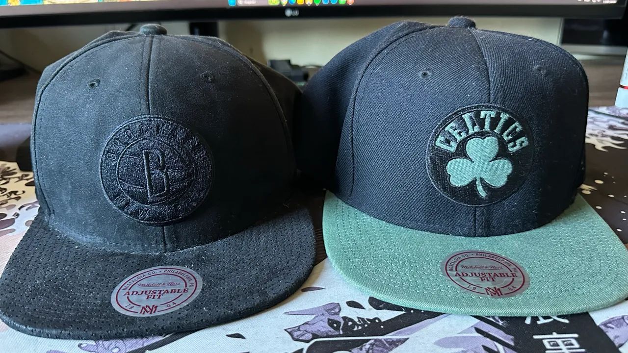 Bonés Mitchell & Ness NBA Original - Brooklyn Nets e Boston Celtics