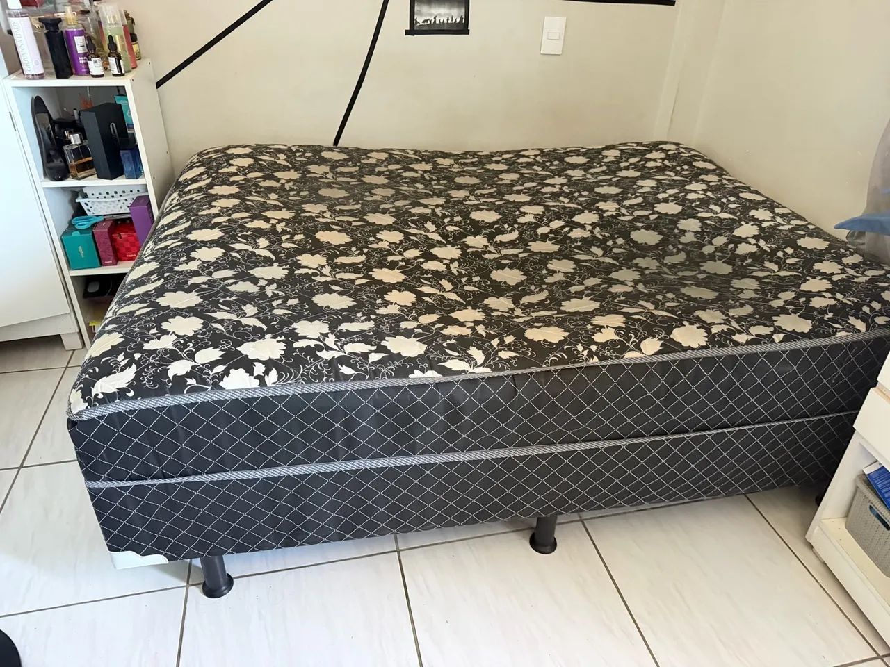 Cama box acoplada colchão e base  - Foto 4